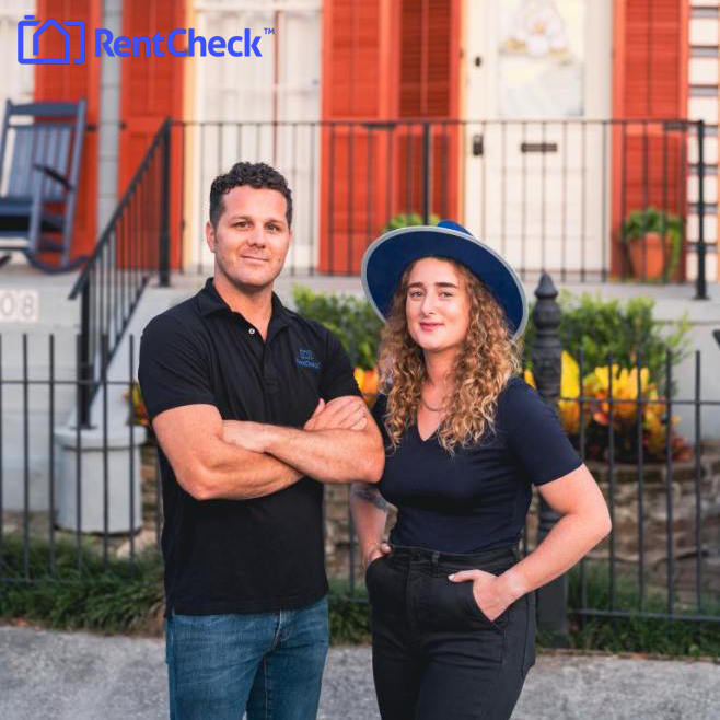 RentCheck’s co-founder and CEO Marco Nelson and his co-founder Lydia Winkler